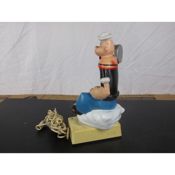 Popeye the Sailor Corded Landline Phone 1982 COM VU I Novelty Telephone - Picture 6 of 8